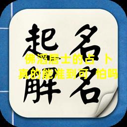 佛滔居士的占  卜真的能准到可  怕吗